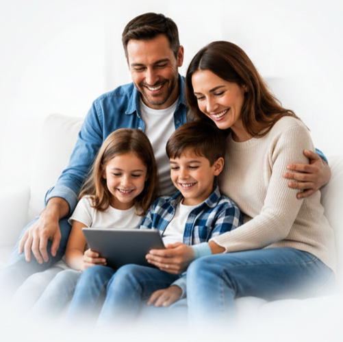 Famille heureuse